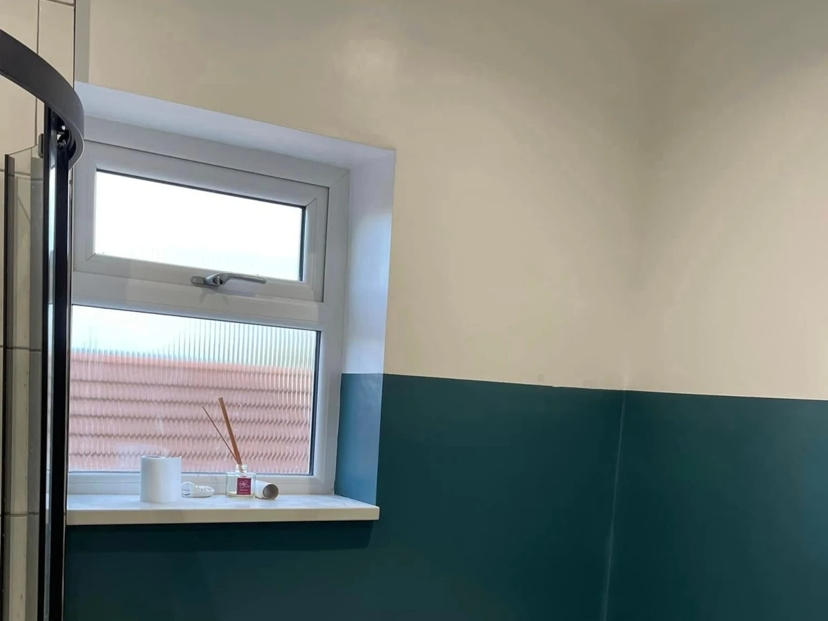 bathroom painting teal painted bathroom walls swansea daffodil decor 3