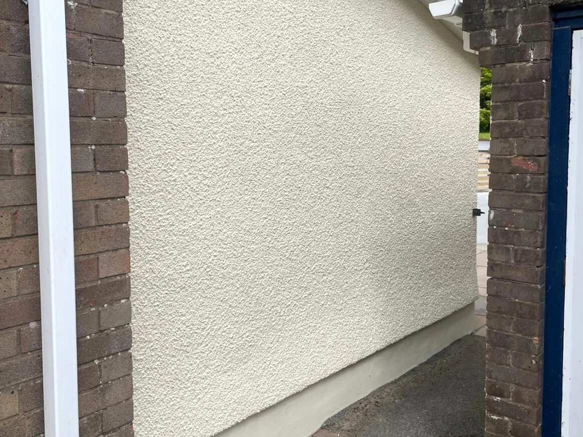 exterior painting painted pebbledash exterior swansea daffodil decor 10