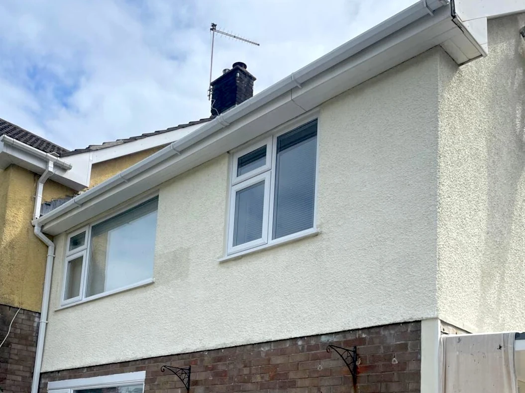 exterior painting painted pebbledash exterior swansea daffodil decor 4