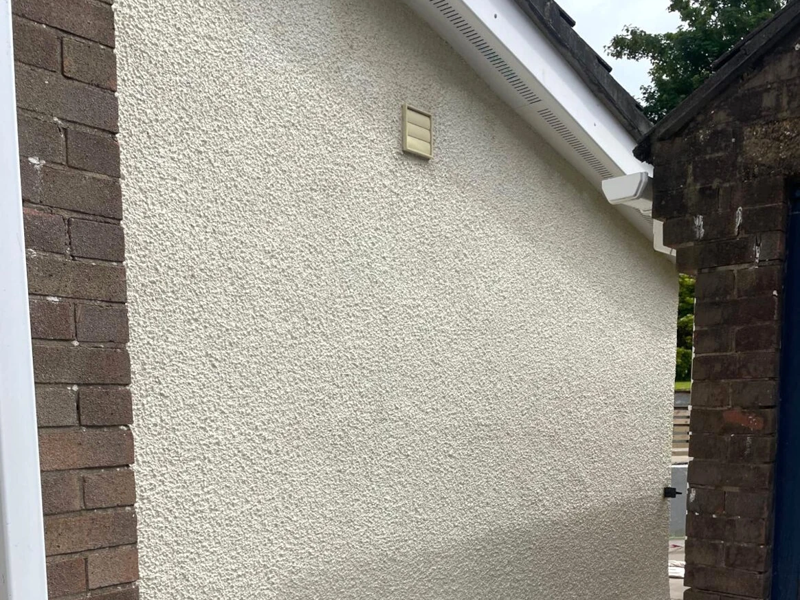 exterior painting painted pebbledash exterior swansea daffodil decor