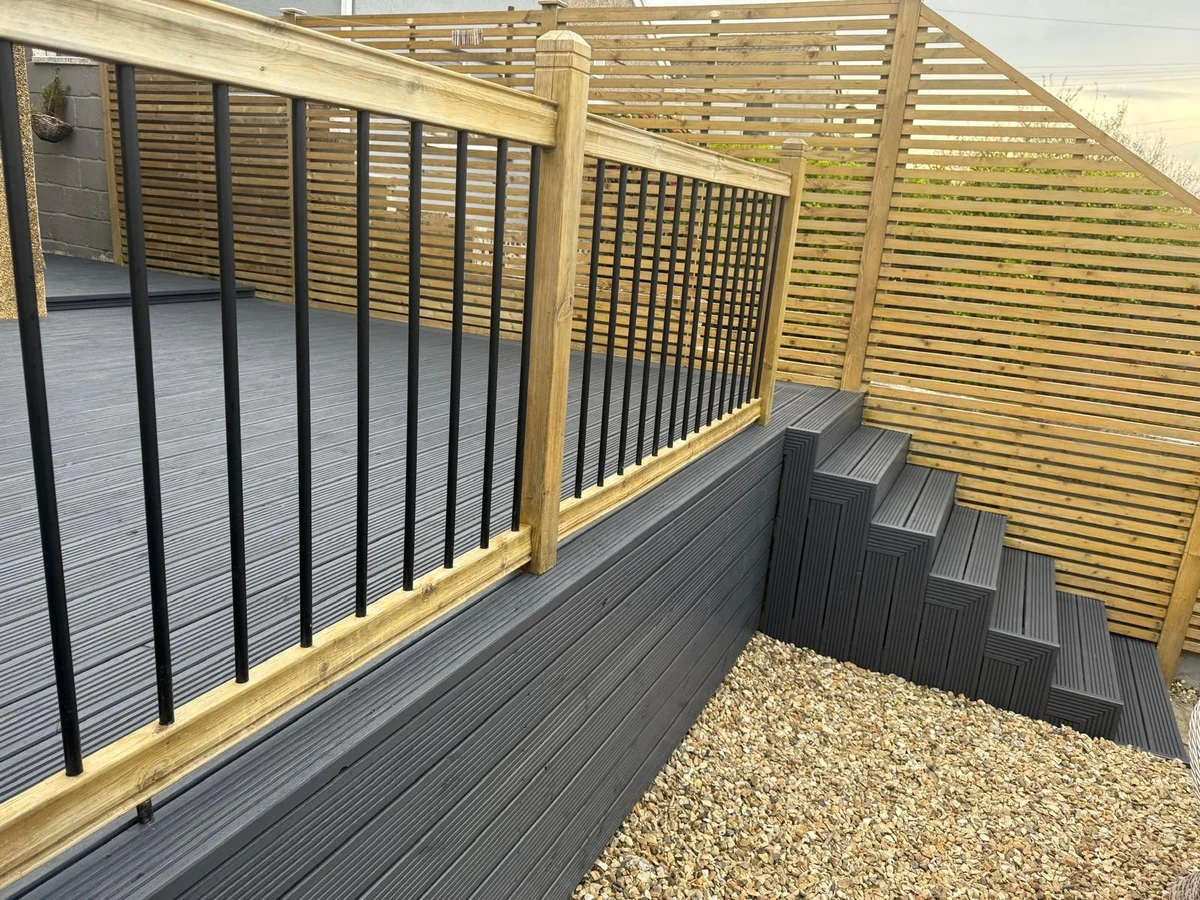 exterior painting stained deck swansea daffodil decor 1