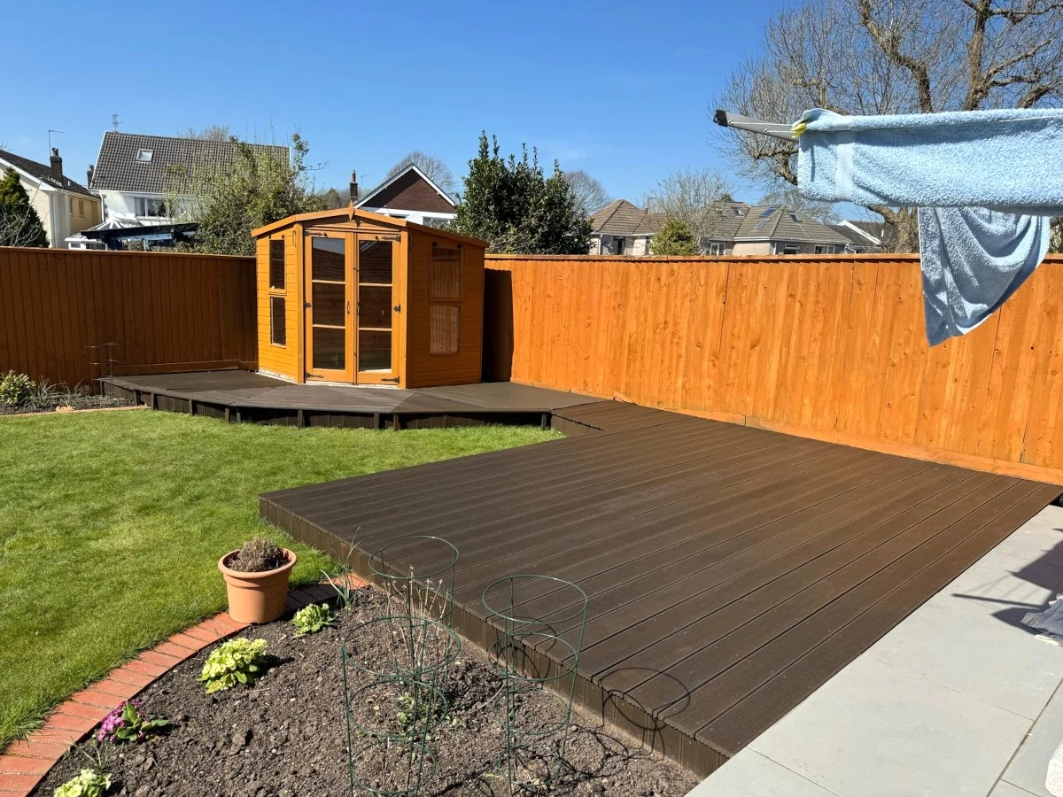 exterior painting stained shed and deck swansea daffodil decor