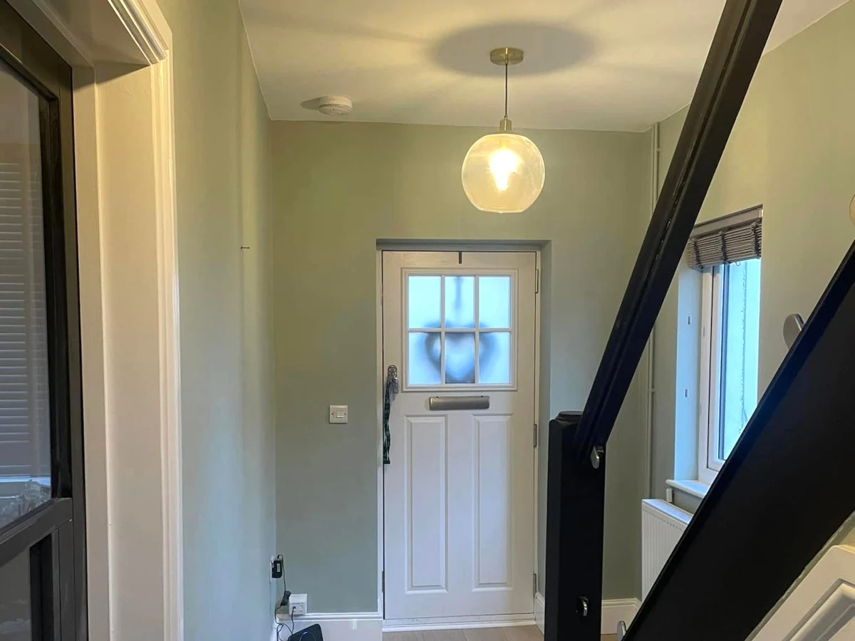 hallway painting painted hallway black staircase swansea daffodil decor 17