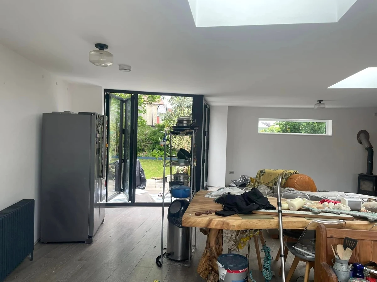 hallway painting painted hallway black staircase swansea daffodil decor 5