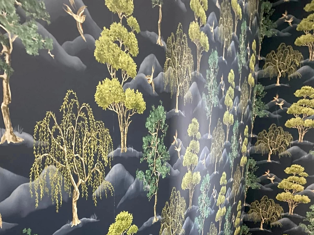 interior painting mustard yellow feature wall living room swansea daffodil decor 1